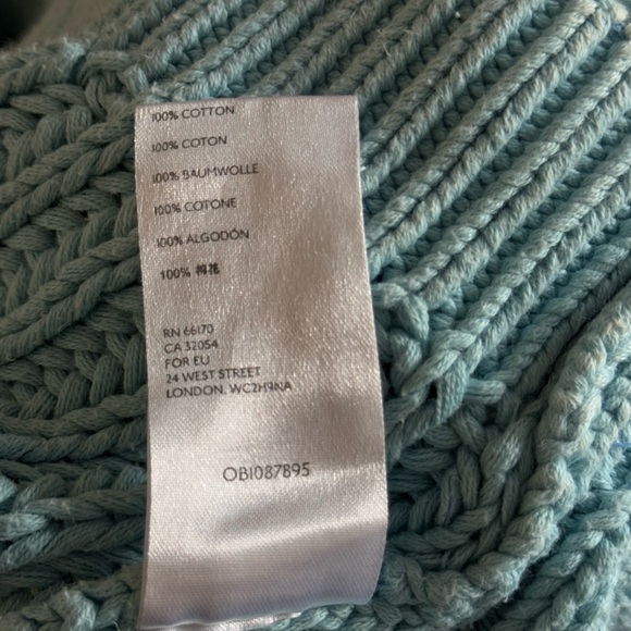 Free People Sweetheart Chunky Knit Mock Neck Oversized Sweater (L) - Picture 5 of 6